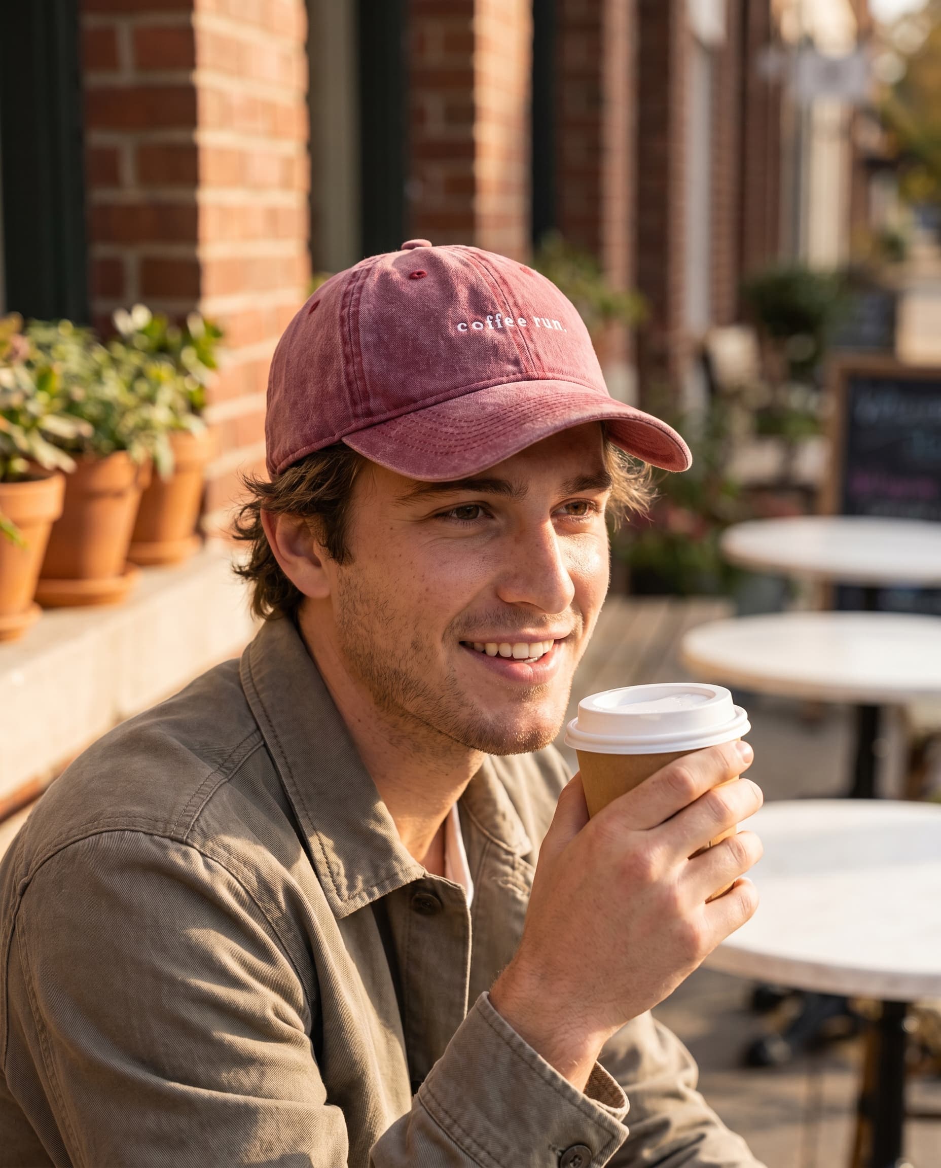 God's Last — Coffee Run, on model