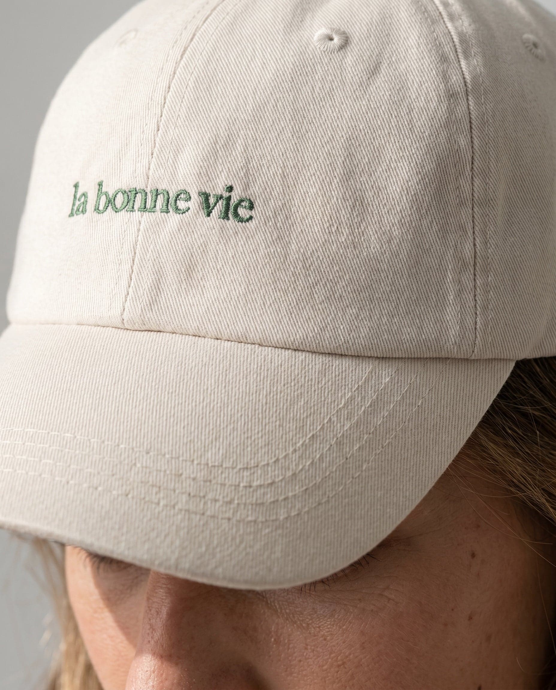 La Bonne Vie — embroidery detail
