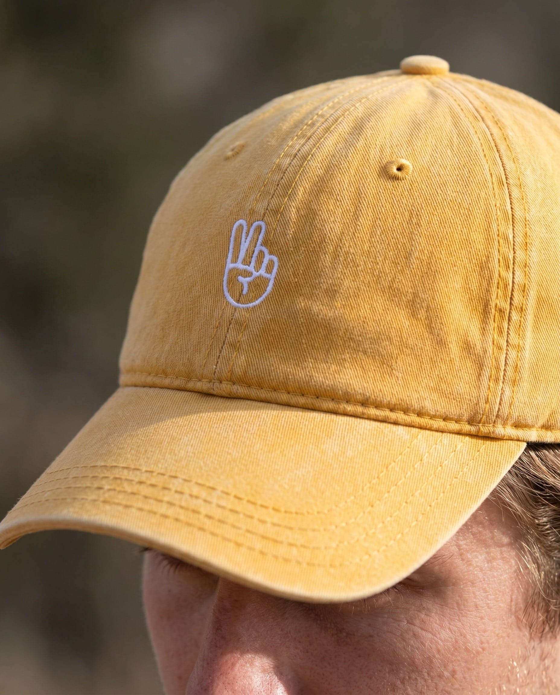 Yellow Victory — embroidery detail